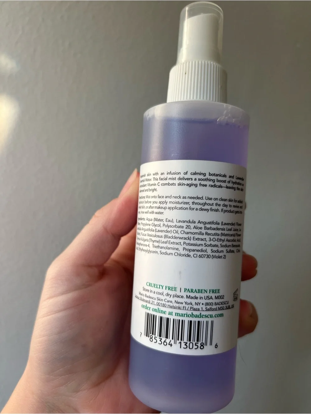 Mario Badescu Lavender Facial Spray 6 oz